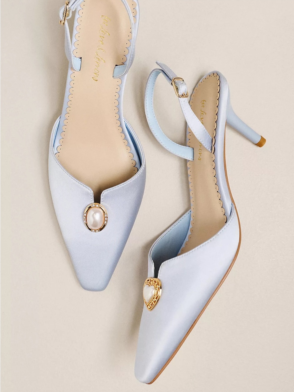 For Love & Lemons Carol Slingback Heels Size 39 or 8.5